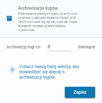 Configuration of Log Archiving
